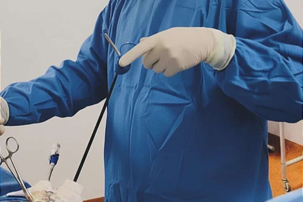 Plastia inguinal laparoscópica con malla